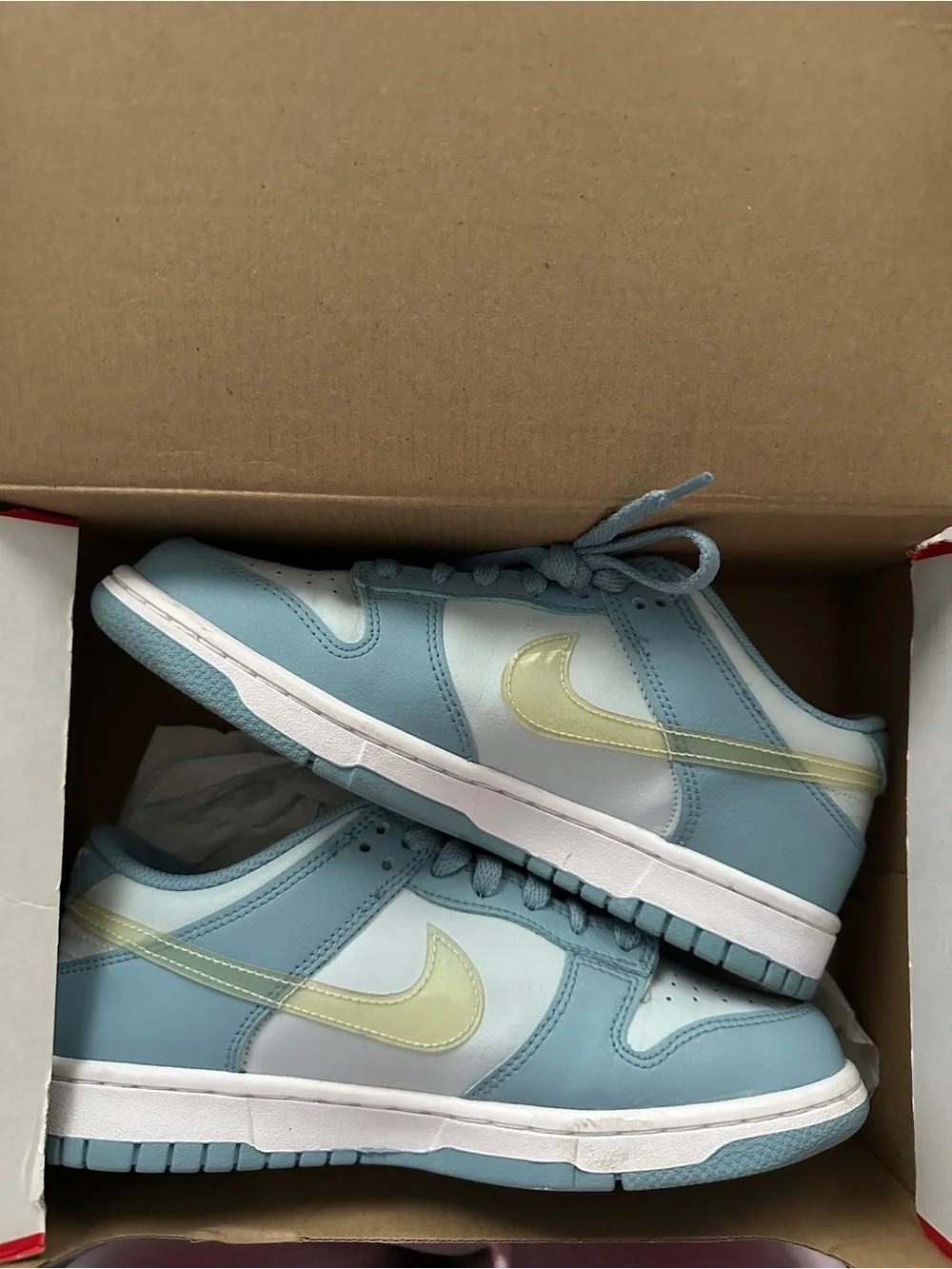 Nike Dunk low “Aura clear/ blue”